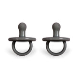 Filibabba Silicone Pacifiers - 0M - 3Y, Stone Grey, Pack of 2 - Laadlee