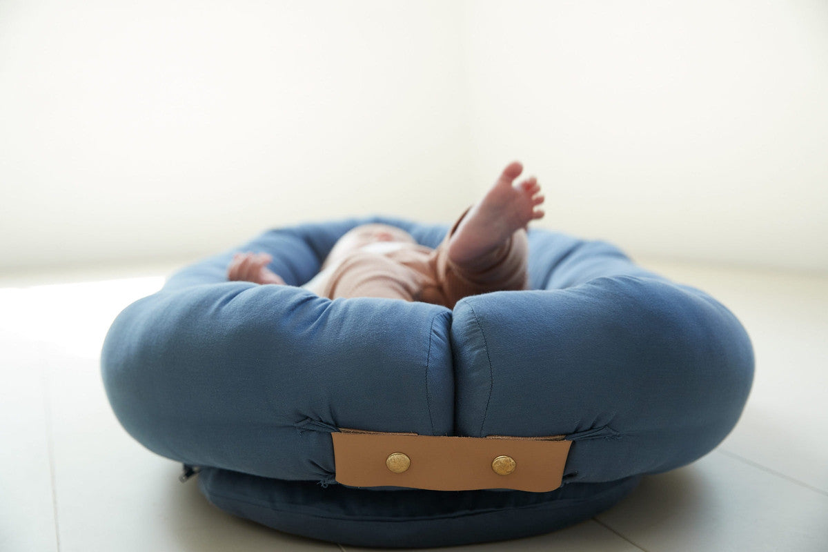 Filibabba Babynest - Kapok Muddly Blue - Laadlee