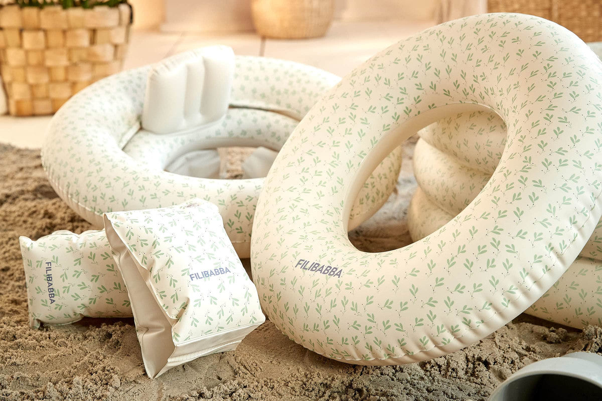 Filibabba Baby Swim Ring Alfie - Breezy Harmoni Tender Green - Laadlee
