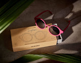 Filibabba Kids Sunglasses in Recycled Plastic - Fuchsia - Laadlee