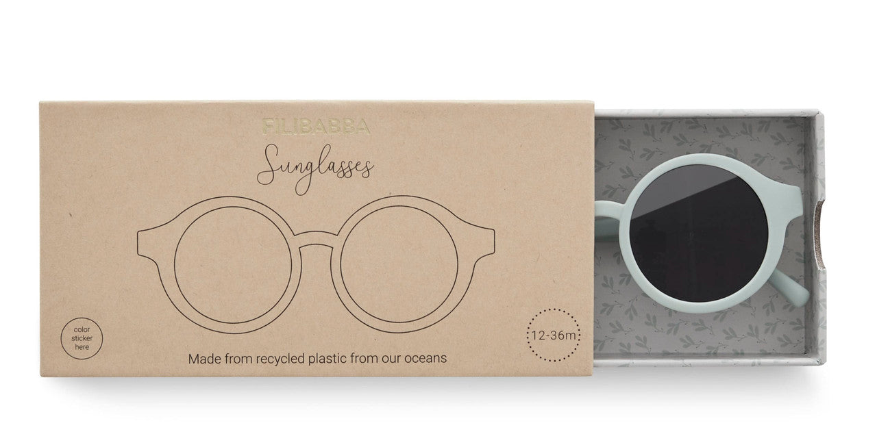 Filibabba Kids Sunglasses in Recycled Plastic - Tender Green - Laadlee