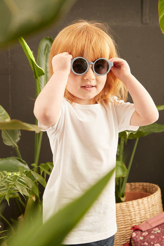 Filibabba Kids Sunglasses in Recycled Plastic - Tender Green - Laadlee