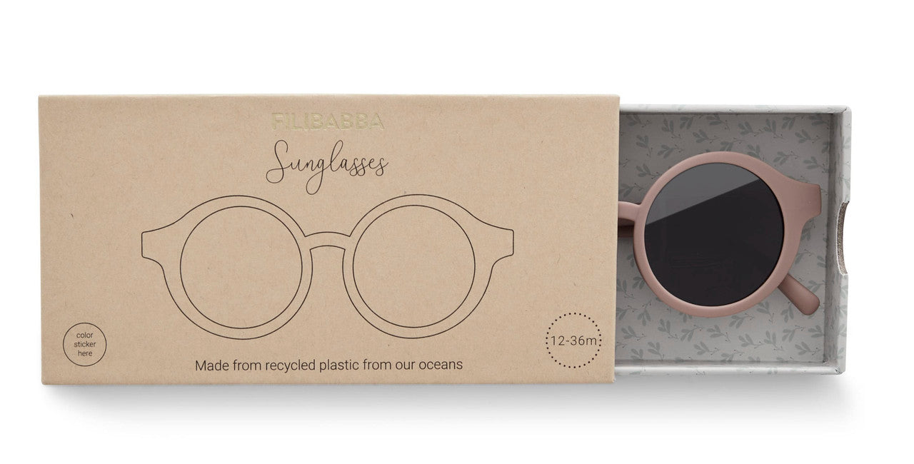 Filibabba Kids Sunglasses in Recycled Plastic - Vintage Rose - Laadlee