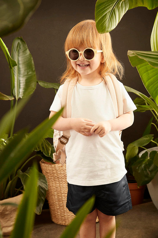 Filibabba Kids Sunglasses in Recycled Plastic - Pale Banana - Laadlee