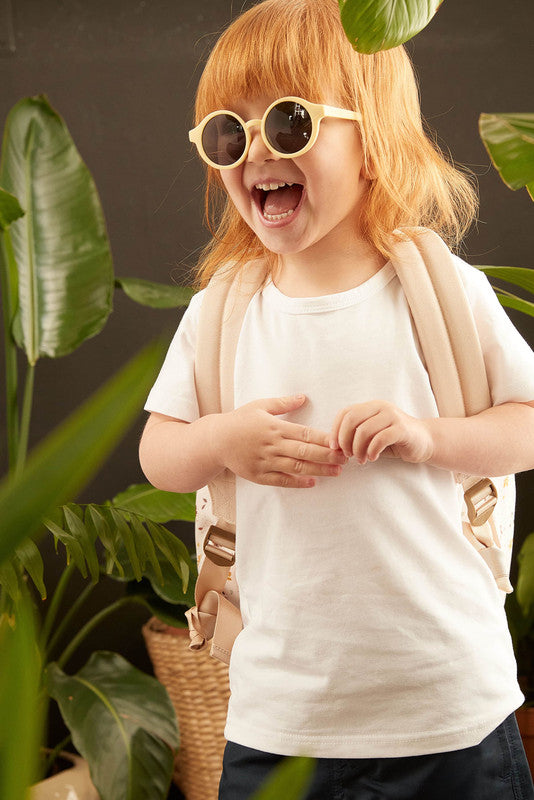 Filibabba Kids Sunglasses in Recycled Plastic - Pale Banana - Laadlee