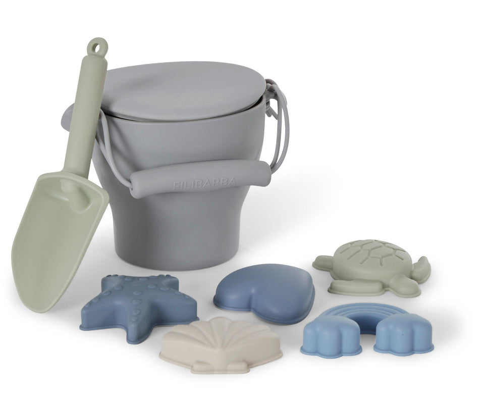 Filibabba Silicone Beach Set - Blue - Laadlee