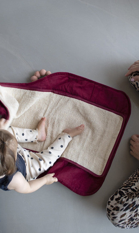 Filibabba Changing Pad - Corduroy Deeply Red - Laadlee