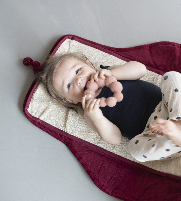 Filibabba Changing Pad - Corduroy Deeply Red - Laadlee
