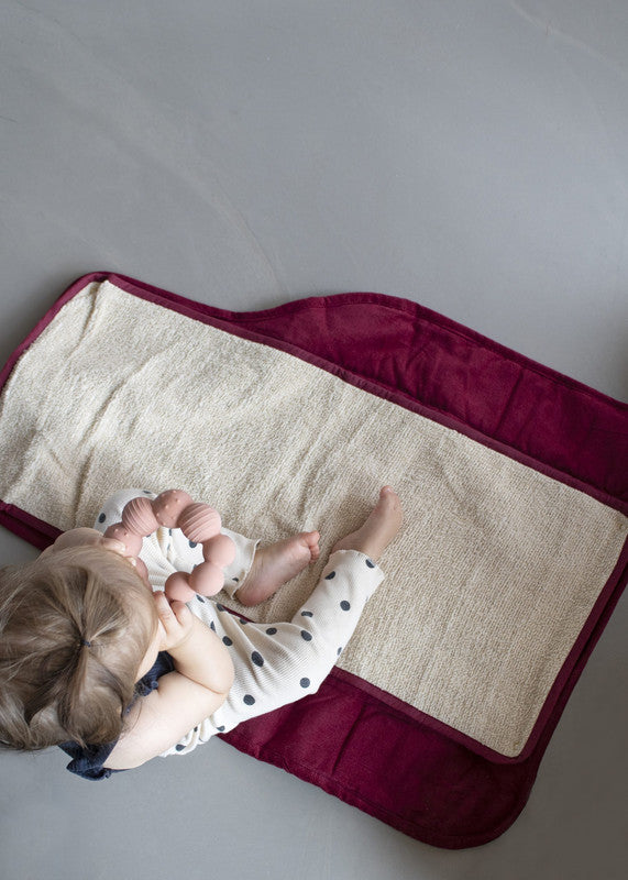 Filibabba Changing Pad - Corduroy Deeply Red - Laadlee