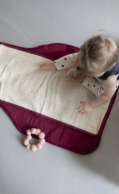 Filibabba Changing Pad - Corduroy Deeply Red - Laadlee