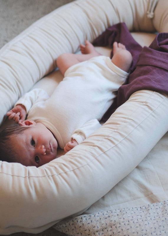 Filibabba Babynest Premium Kapok Nature White - Laadlee