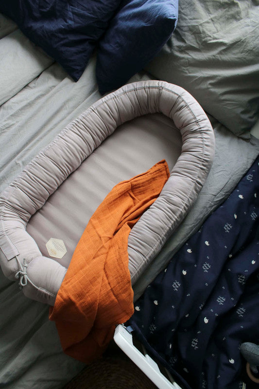 Filibabba Babynest - Premium Kapok Grey - Laadlee