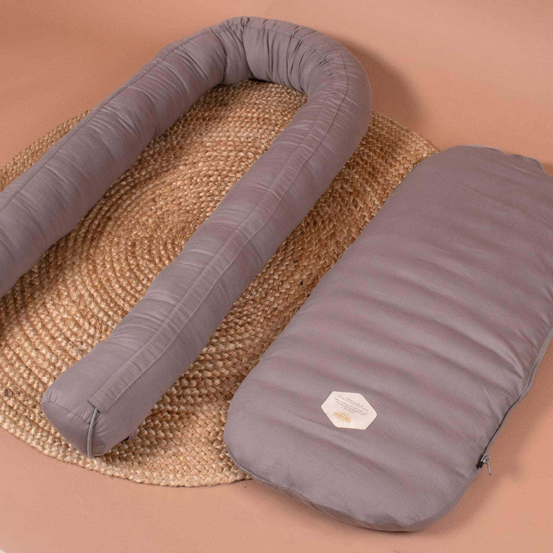 Filibabba Babynest - Premium Kapok Grey - Laadlee