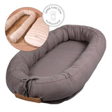 Filibabba Babynest - Premium Kapok Grey - Laadlee