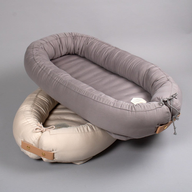 Filibabba Babynest - Premium Kapok Grey - Laadlee