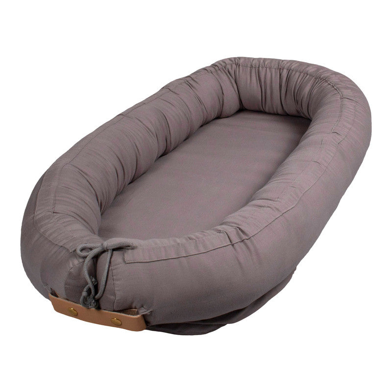 Filibabba Babynest - Premium Kapok Grey - Laadlee