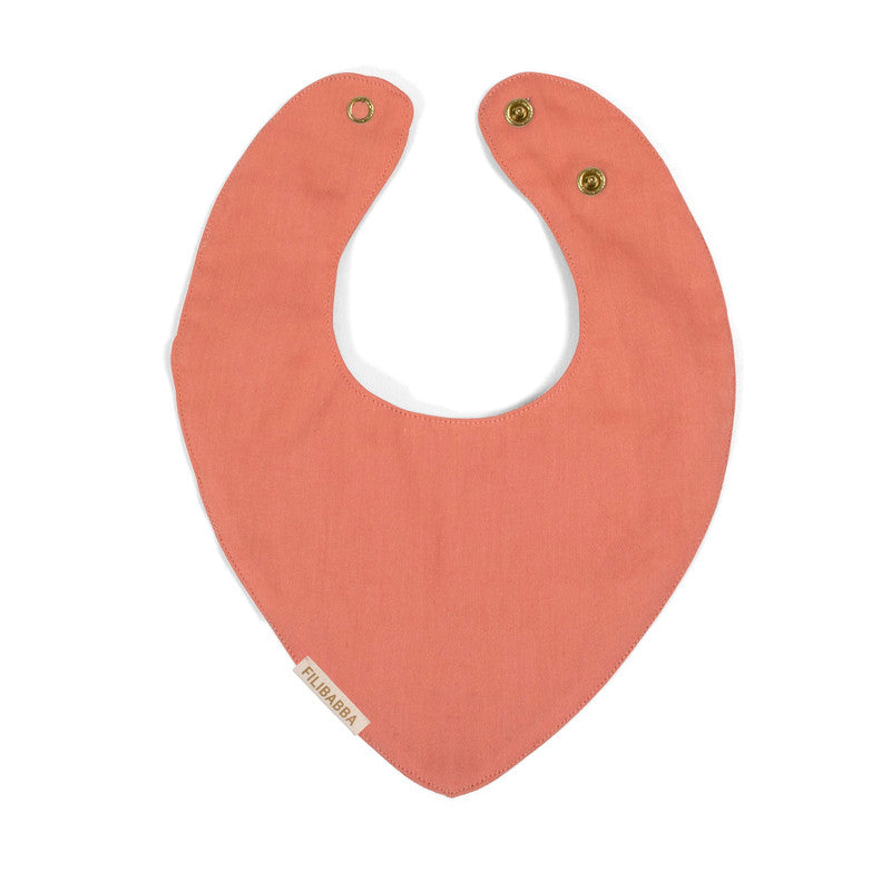 Filibabba Bib Muslin - Coral - Laadlee