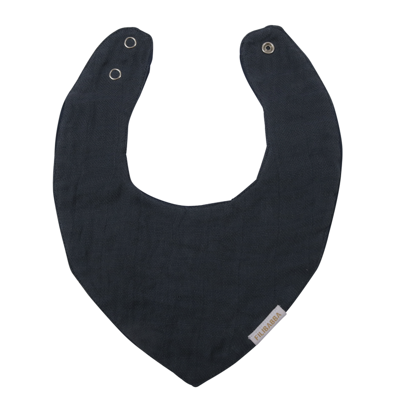 Filibabba Muslin Bib - Dark Blue - Laadlee