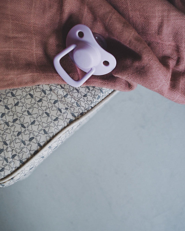 Filibabba Silicone Pacifiers - 0M - 6M, Light Lavender, Pack of 2 - Laadlee