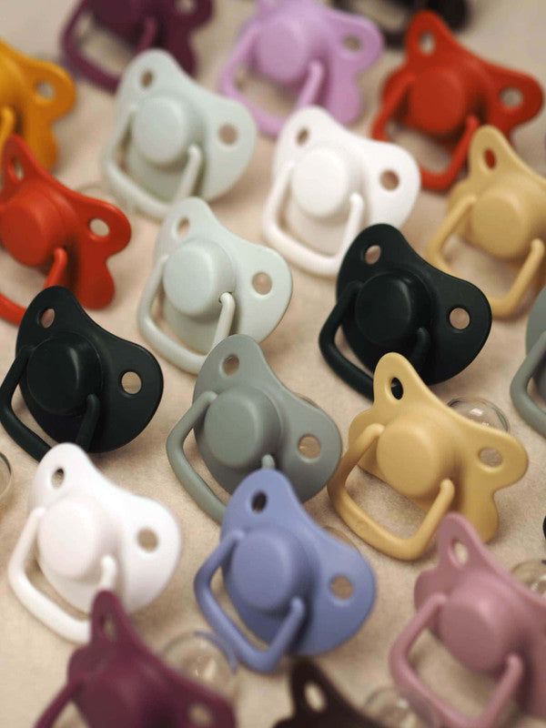 Filibabba Silicone Pacifiers - 0M - 6M, Rust, Pack of 2 - Laadlee