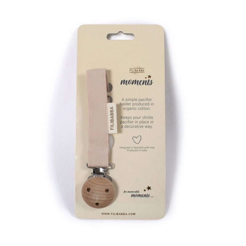 Filibabba Pacifier Holder Doeskin - Laadlee