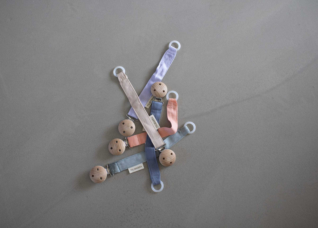 Filibabba Pacifier Holder Fresh Violet - Laadlee