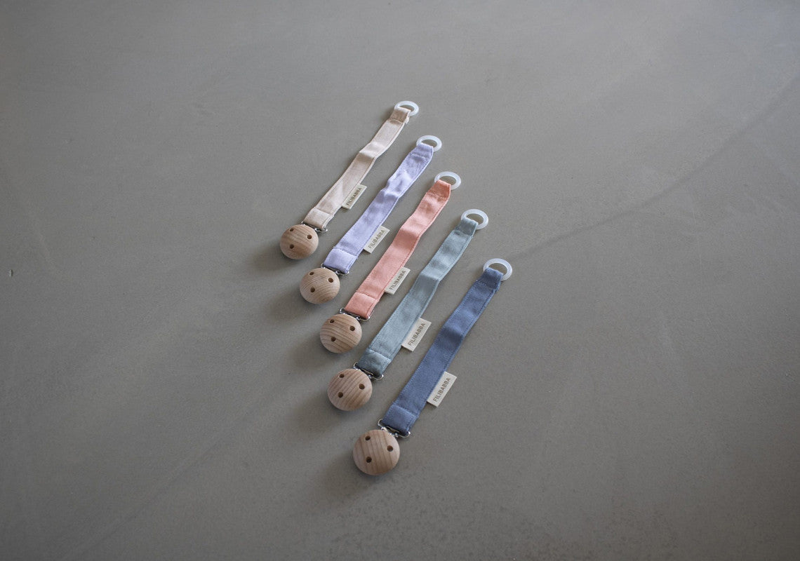 Filibabba Pacifier Holder Muddly Blue - Laadlee