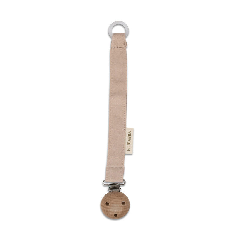 Filibabba Pacifier Holder Doeskin - Laadlee