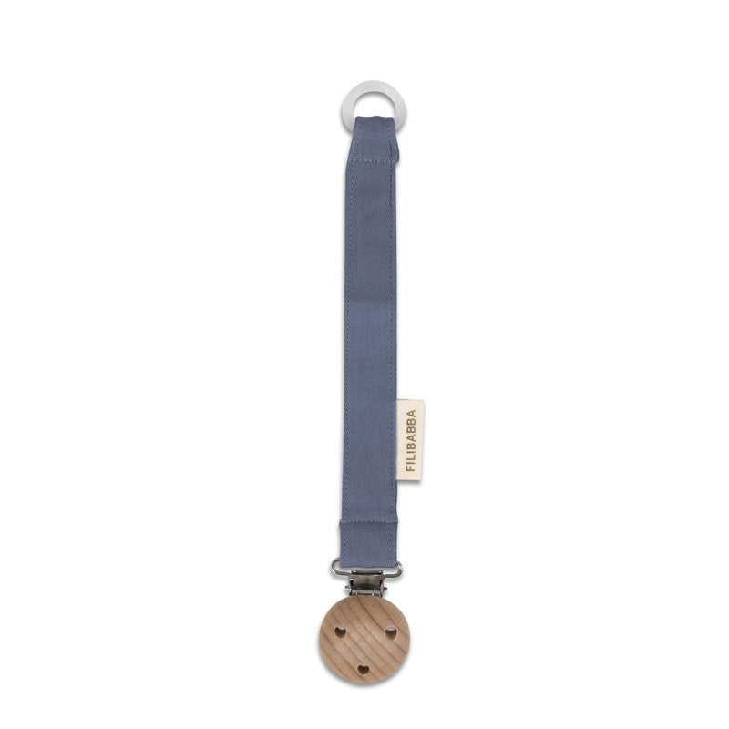 Filibabba Pacifier Holder Muddly Blue - Laadlee