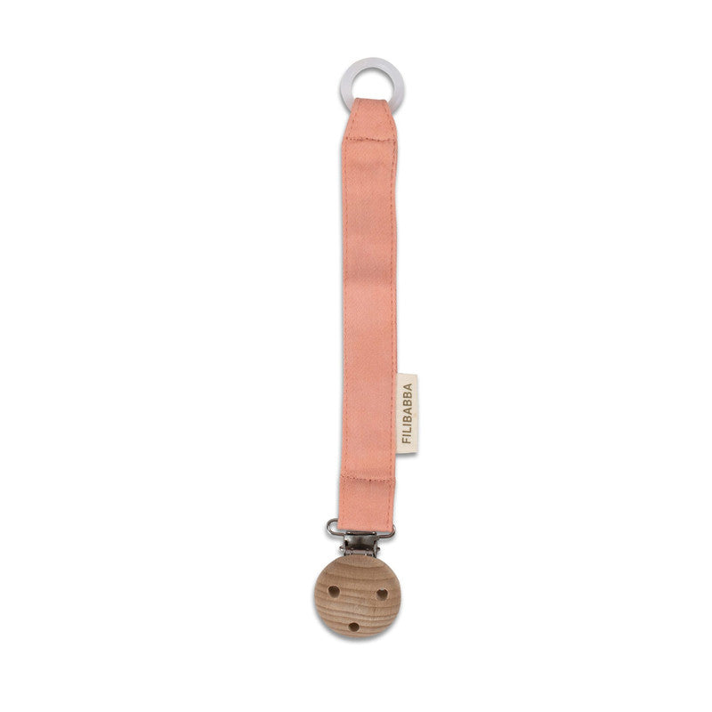 Filibabba Pacifier Holder Coral - Laadlee