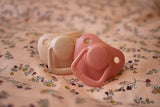 Filibabba Silicone Pacifiers - 0M - 6M, Peach, Pack of 2 - Laadlee