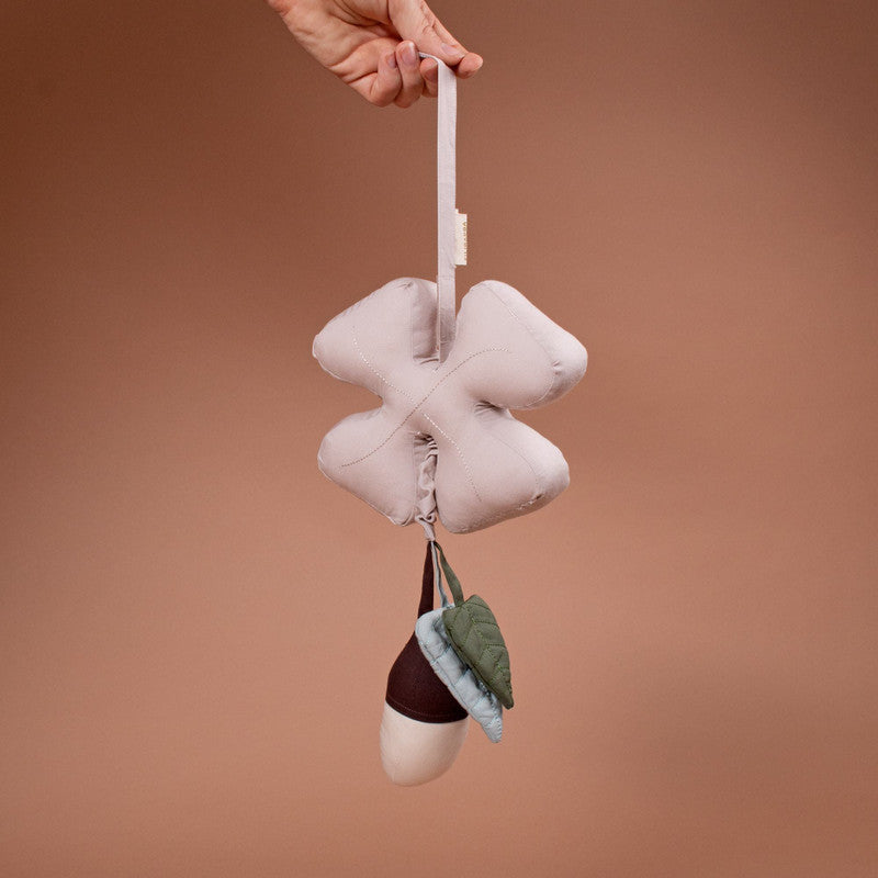 Filibabba Activity Toy Leafed Music Mobile - Dark Mint - Laadlee