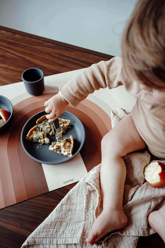 Filibabba Silicone Dinner Set - Stone Grey - Laadlee