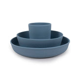 Filibabba Silicone Dinner Set - Powder Blue - Laadlee