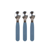 Filibabba Silicone Spoons - Powder Blue - Pack of 3 - Laadlee