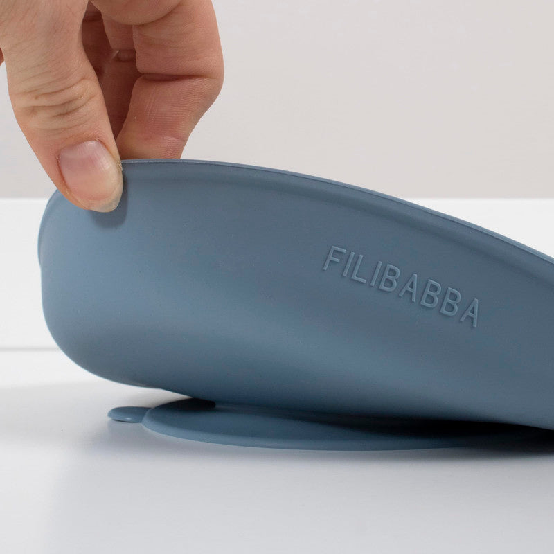Filibabba Silicone Plate - Powder Blue (Pack of 2) - Laadlee