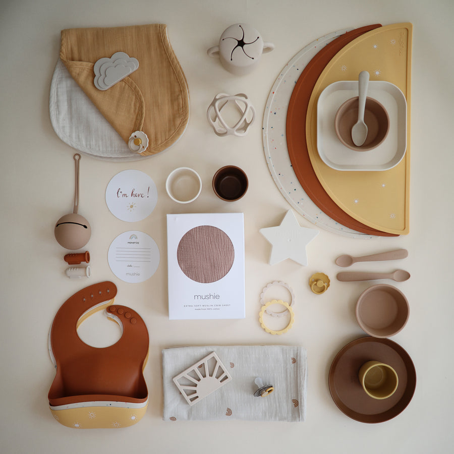 Mushie Silicone Mat Sun Orange - Laadlee