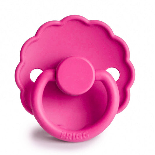 Frigg Daisy Silicone Baby Pacifier 6M-18M, 1Pack, Fuchsia - Size 2 - Laadlee