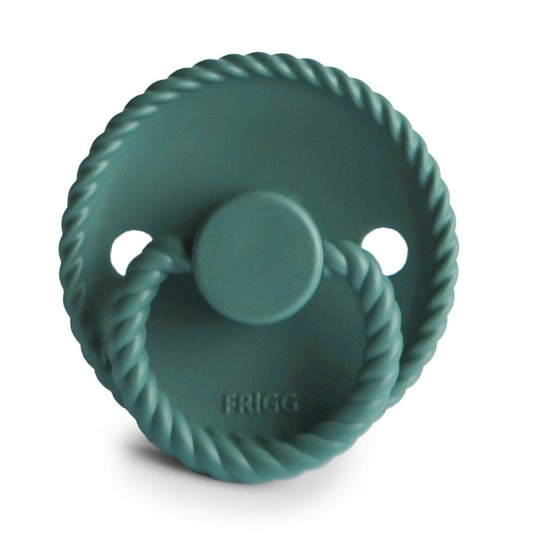Frigg Rope Silicone Baby Pacifier 6M-18M, 1Pack, Vintage Green - Size 2 - Laadlee