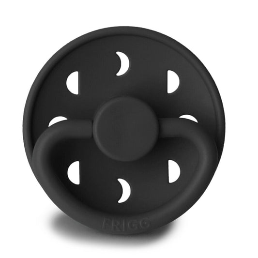 Frigg Moon Phase Silicone Baby Pacifier 6M-18M, 1Pack, Jet Black - Size 2 - Laadlee
