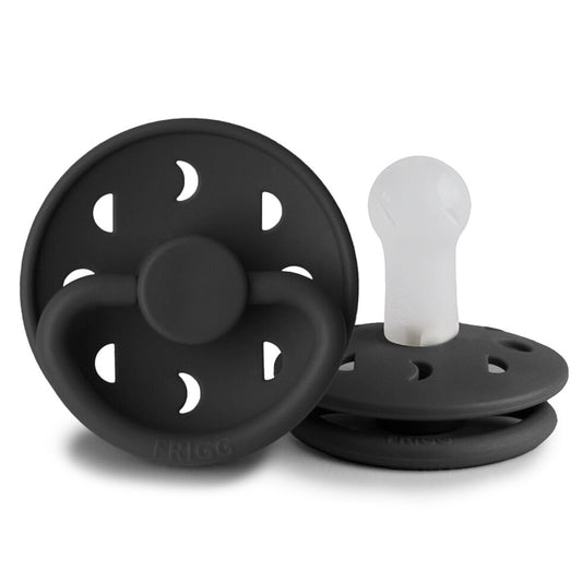 Frigg Moon Phase Silicone Baby Pacifier 0-6M, 1Pack, Jet Black - Size 1 - Laadlee