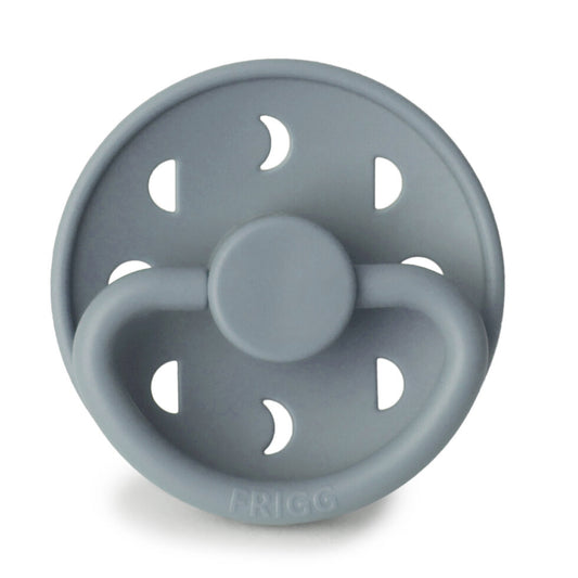 Frigg Moon Phase Silicone Baby Pacifier 6M-18M, 1Pack, Stone Blue - Size 2 - Laadlee