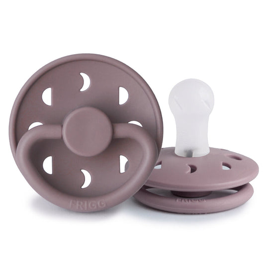 Frigg Moon Phase Silicone Baby Pacifier 0-6M, 1Pack, Twilight Mauve - Size 1 - Laadlee