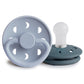 Frigg Moon Phase Silicone Baby Pacifier 6M-18M, 2Pack, Powder Blue/Slate - Size 2 - Laadlee