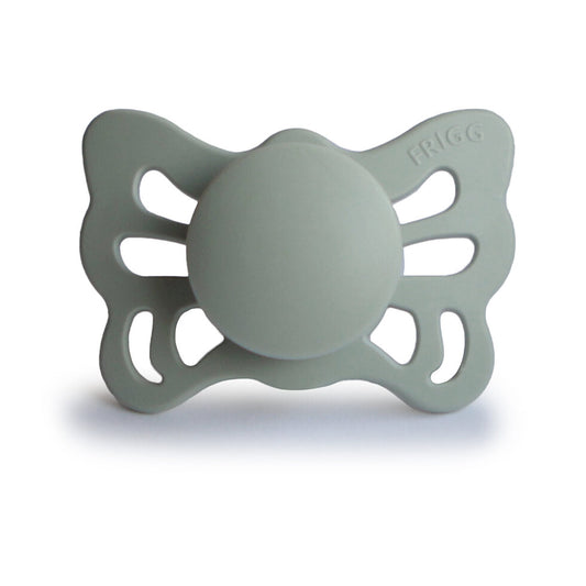 Frigg Butterfly Anatomical Silicone Baby Pacifier 0-6M, Sage - Size 1 - Laadlee