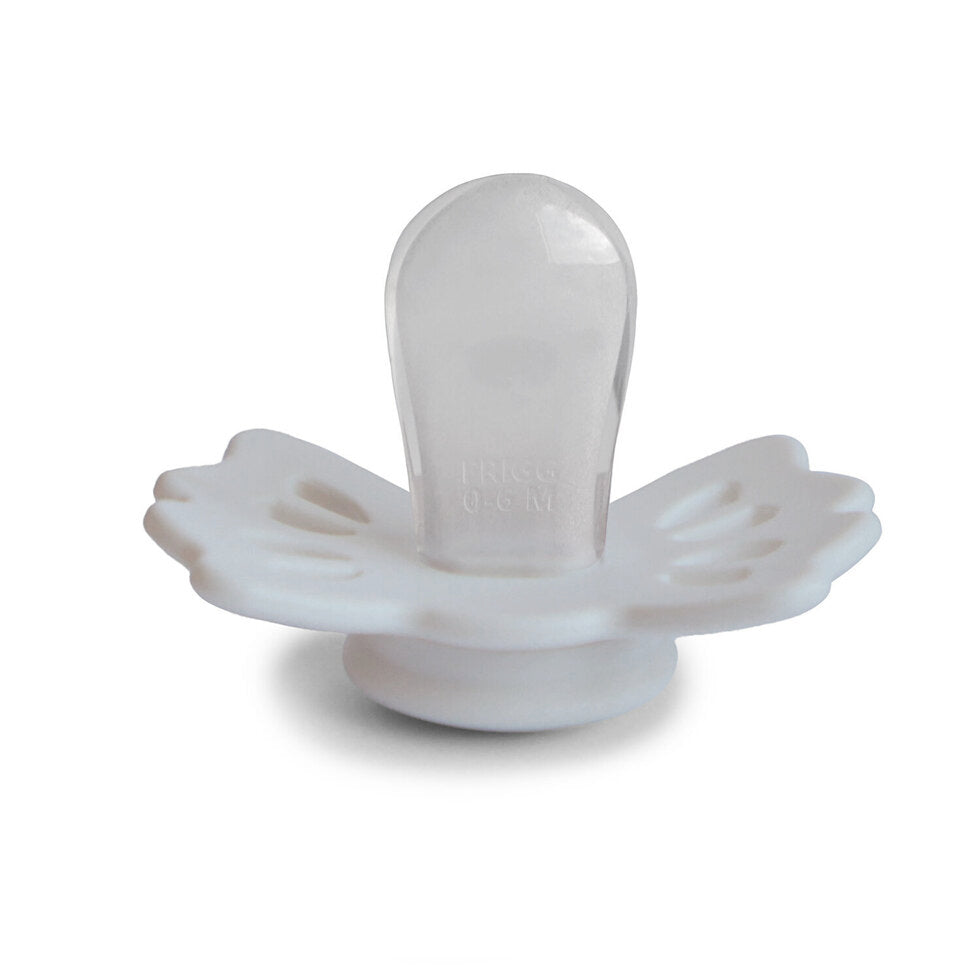 Frigg Lucky Symmetrical Silicone Baby Pacifier 0-6M, Cream - Size 1 - Laadlee