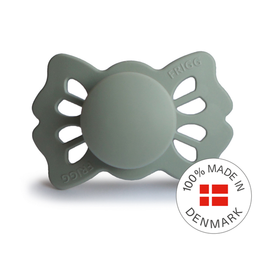 Frigg Lucky Symmetrical Silicone Baby Pacifier 0-6M, Sage - Size 1 - Laadlee