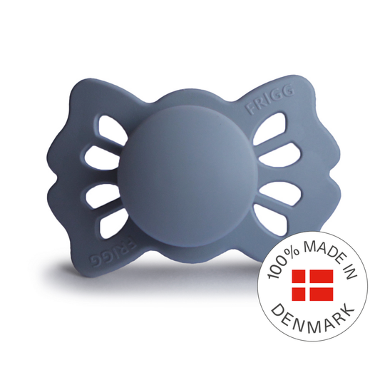 Frigg Lucky Symmetrical Silicone Baby Pacifier 0-6M, Slate - Size 1 - Laadlee