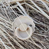 Frigg Daisy Latex Baby Pacifier 6M-18M, 2Pack, Dark Navy/Cream - Size 2 - Laadlee