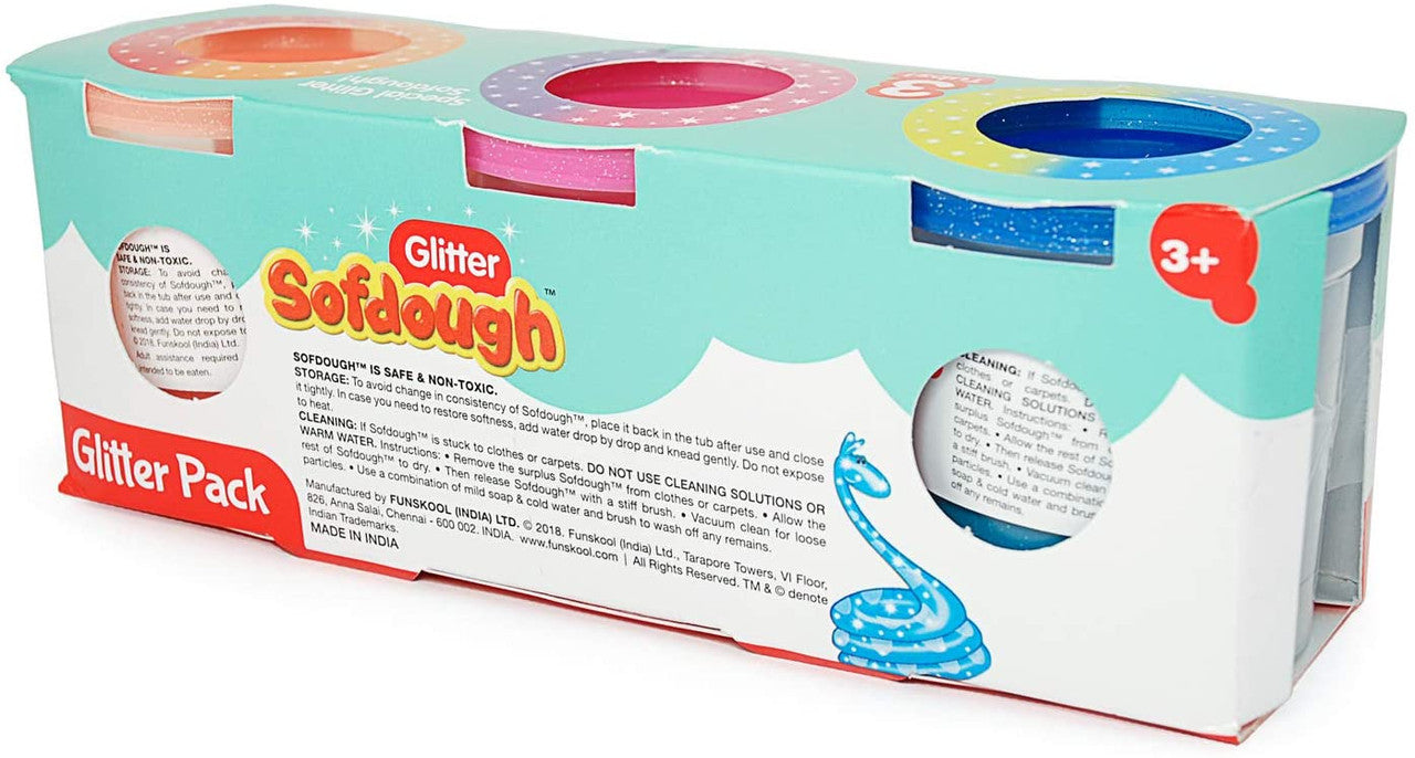 Funskool Sofdough Glitter Pack - Laadlee